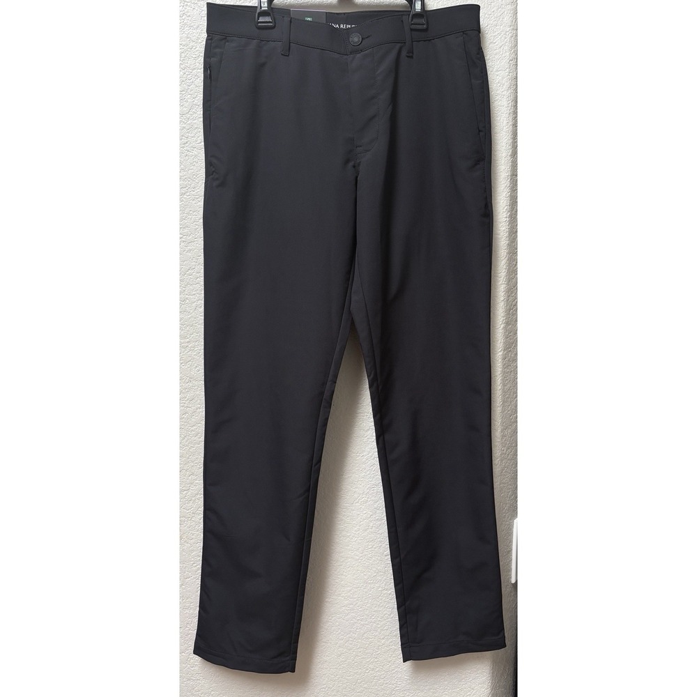 Banana Republic Mens Pants 30x32 Black Slim Fit Straight Leg Chino Golf Trousers
